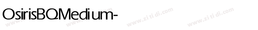 OsirisBQ Medium字体转换 OsirisBQ Medium字体转换